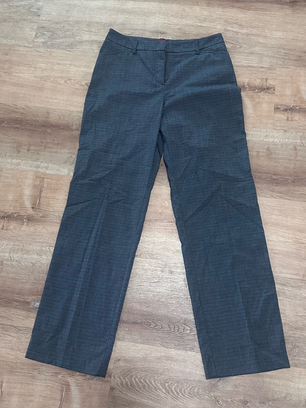 212 Collection Men's Dress Pants in Charcoal Plaid